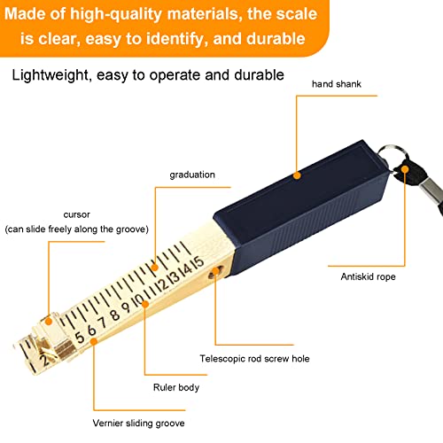 Jetisva 2 Pcs Fire Door Gap Gauge, Wedge-Shaped Vernier Feeler Gauge 1-15mm Dual Marked Metric Gap Gauge for House Engineering Inspection Flatness Measuring Tool Ruler 150*15*17mm (Precision:0.5mm) 4 Jetisva 2 Pcs Fire Door Gap Gauge, Wedge-Shaped Vernier Feeler Gauge 1-15mm Dual Marked Metric Gap Gauge for House Engineering Inspection Flatness Measuring Tool Ruler 150*15*17mm (Precision:0.5mm) - Image 4