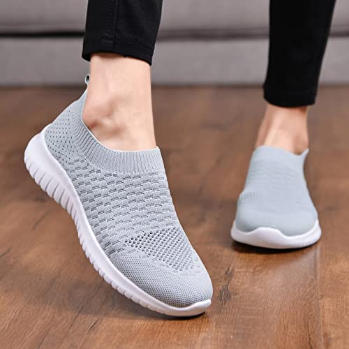 TIOSEBON Women's Athletic Walking Shoes Slip On Casual Mesh-Comfortable Tennis Workout Sneakers - Image 3