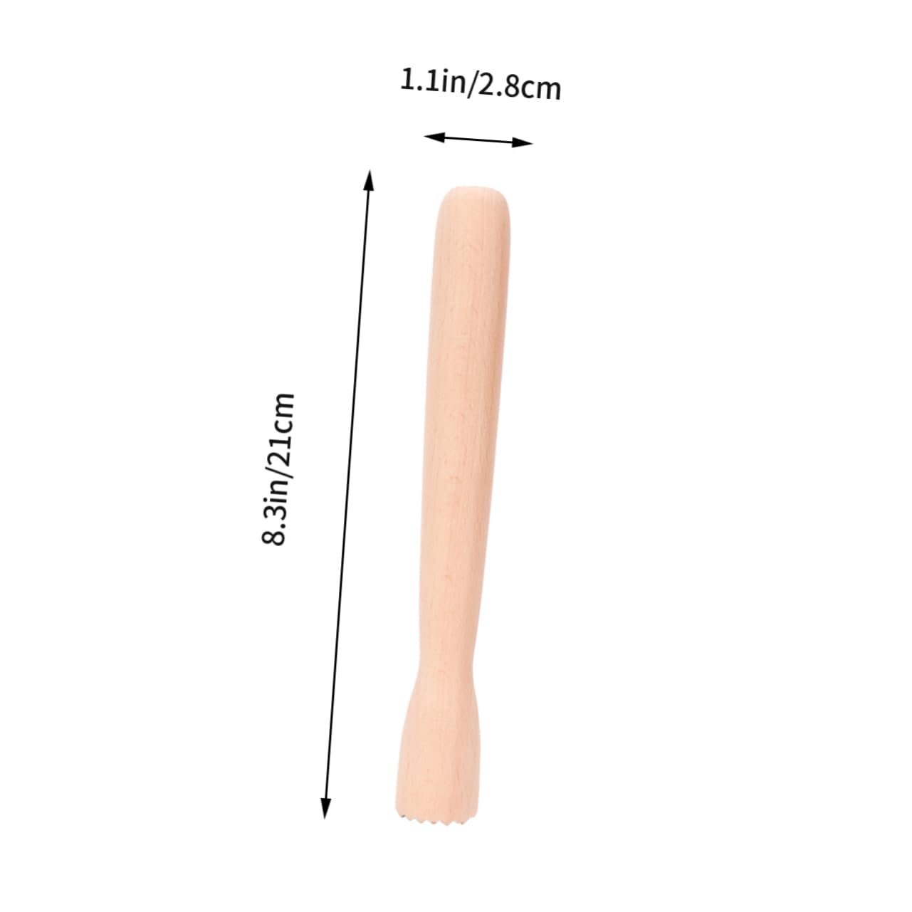 BRIGHTFUFU Juice Squeezer Dense Grinding Head Food Muddler for Garlic and Fruit Crushing