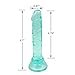 5.7 Inch Realistic Dildo, Body-Safe Material Lifelike Anal Dildo Powerful Suction Cup Dildo,Flexible Cock Adult Sex Toy from Women (Green)
