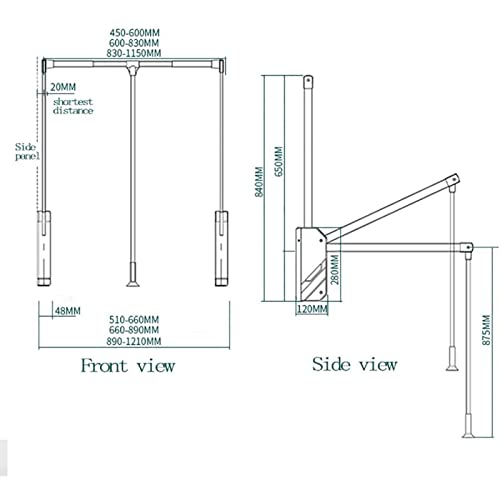 Tringles de garde-robe télescopiques : la solution pour dressing haut accessible - 6