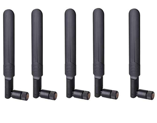 NBR LTE Flat WiFi RP SMA MOV Whip Antenna Wireless Rubber Duck 3G 4G 5G Dipole Wide Band 6dbi 700-2700Mhz Omni Directional Antenna-5Pc.-image-37