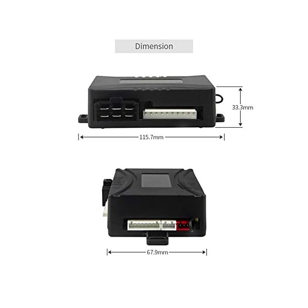 EASYGUARD EC202 2 Way car Alarm System with LCD Pager Display Remote Engine Start & Microwave Sensor DC12V - Image 5