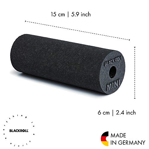 Blackroll Unisex Adult MINI Foam Roller - Black, 15 cm