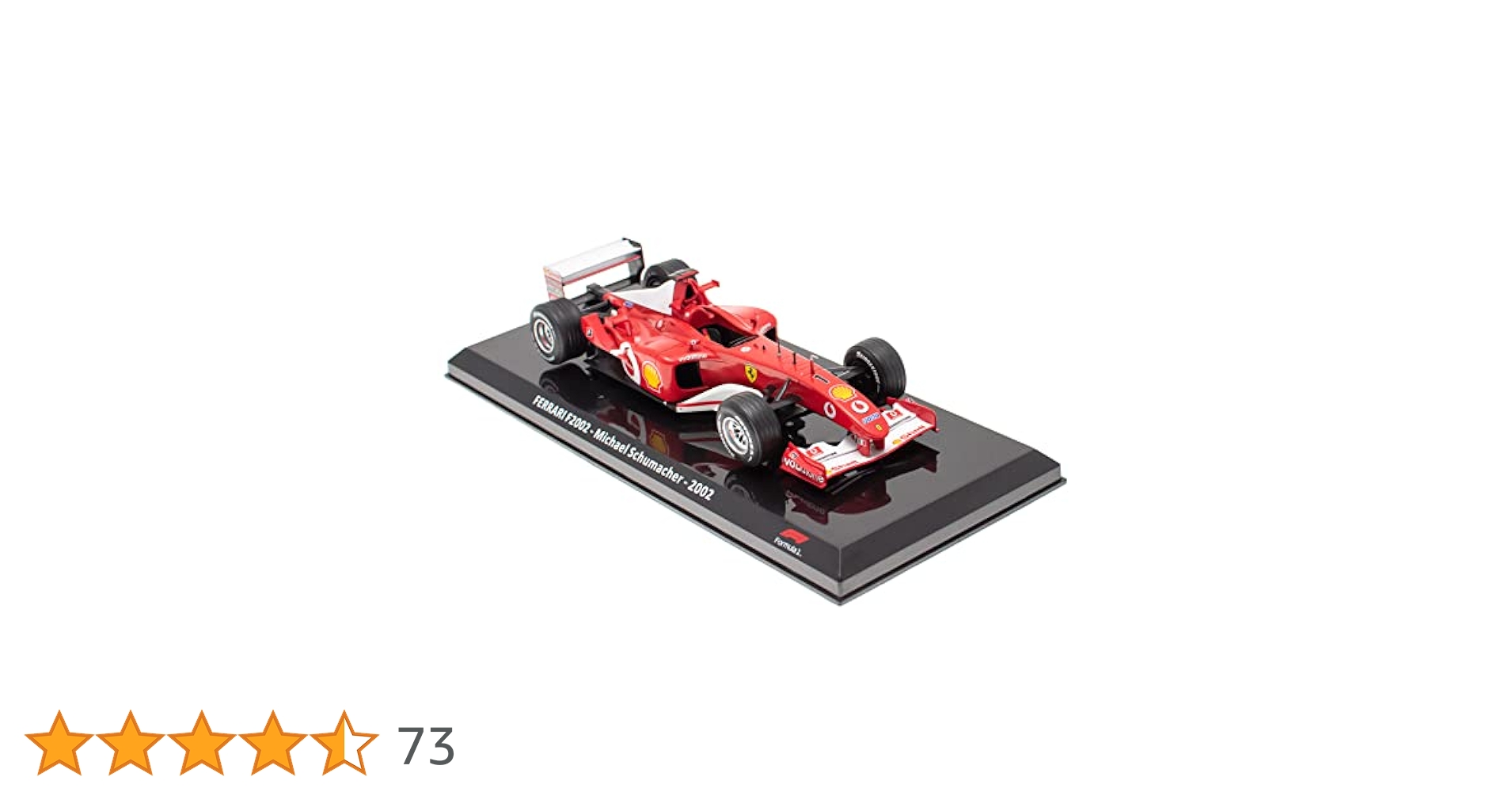 Formula 1 1/24 Car Compatible with Ferrari F2002 Michael