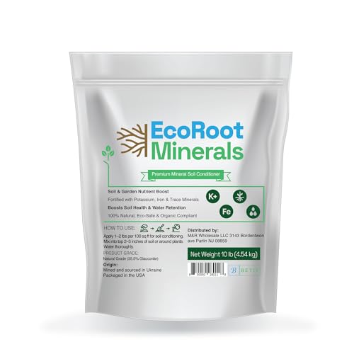 Greensand Soil Conditioner, 10 lb – Organic Fertilizer & Natural Soil Amendment for Garden, Lawn & Plants – Improves Structure & Moisture Retention