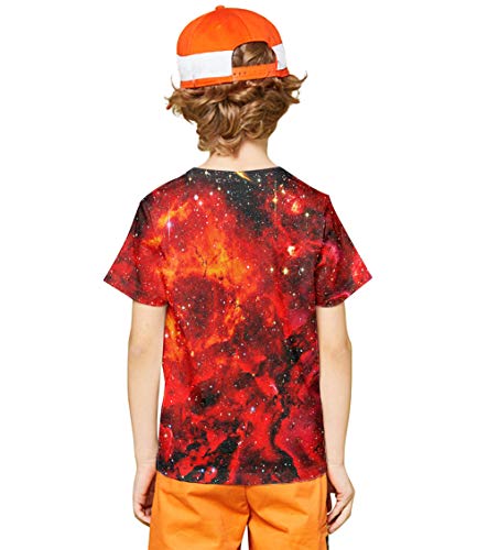 Image of LAIDIPAS Boys Girls 3D Graphic T-Shirt Short Sleeve Tops Tees 6-16 Years | Kids Crewneck Shirts, Vibrant Color, Lightweight and Quick Dry, Trendy Outfits for School, Parties, vacation and Daily Wear