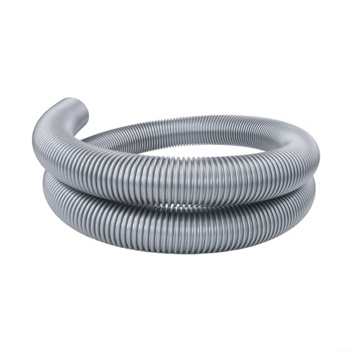 Vasiumic Staubsaugerschlauch mit Gewinde, 50 mm Innendurchmesser, 58 mm Außendurchmesser, 3–4 Meter Länge, flexibler Kunststoffschlauch, druckfest, für schwere Reinigungsaufgaben (4 m)