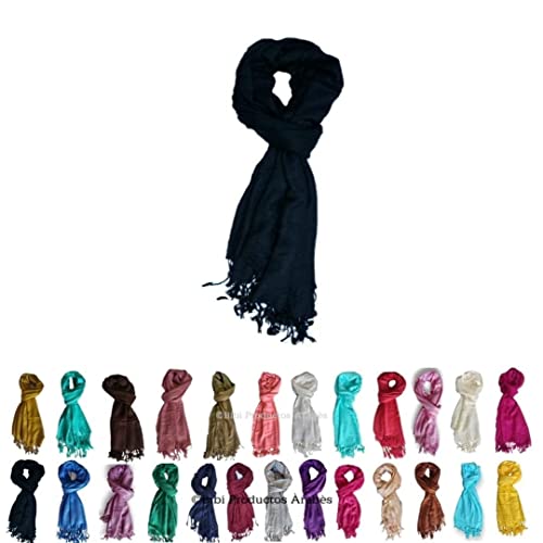 Catálogo de Pashminas para Mujer los 10 mejores. 45 Paquete de 30 Pashminas chalinas bufanda chal Mayoreo para regalos, recuerdo de bodas, fiestas XV años, Negocios barratas economicas