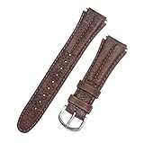 Watch Band 18mm Genuine Leather/Nylon Sport Watchband Replacement, Fits Timex Expedition and All Other Brands, Brown