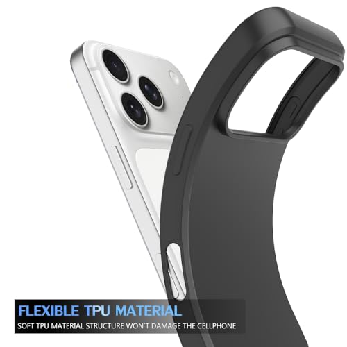 Coque iPhone 17 Pro Max design fin noir mat idéal pour le bureau