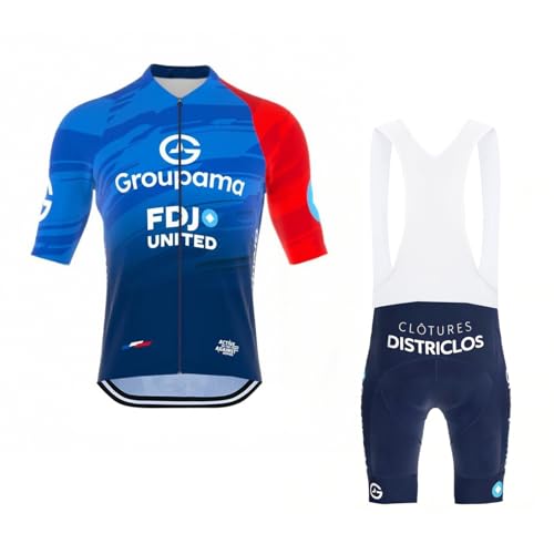 Maillot de cyclisme respirant et cuissard rembourré hommes pour vélo de route