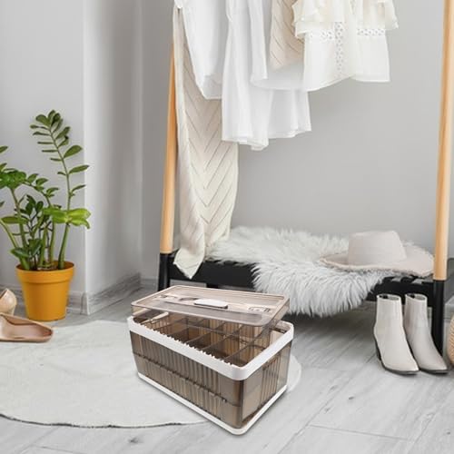 Boîte de rangement pliable pour optimiser les étagères de la chambre