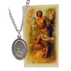 Westmon Works Saint Sebastian Pewter Medal 3/4 Inch Long with Stainless Steel Chain Boxed