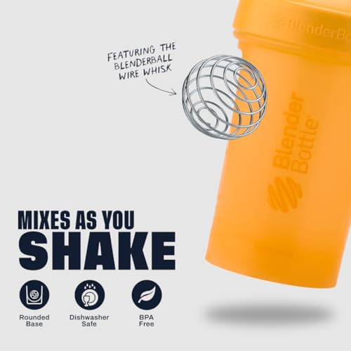 Image of BlenderBottle Classic V2 Shaker Bottle Perfect for Protein Shakes and Pre Workout, 28-Ounce, Mango