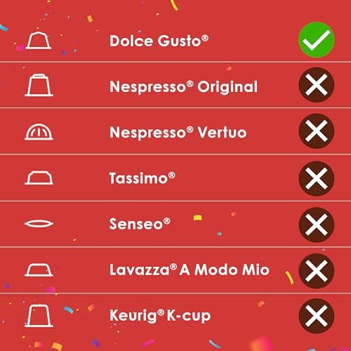 Hot Chocolate Pods - Dolce Gusto Machine Compatible Pod Set - Pick Any 4 Packs from 9 Flavours (Galaxy, Bounty, Milky Way, Maltesers, Snickers, Mars) - Chocolate Milk Capsules
