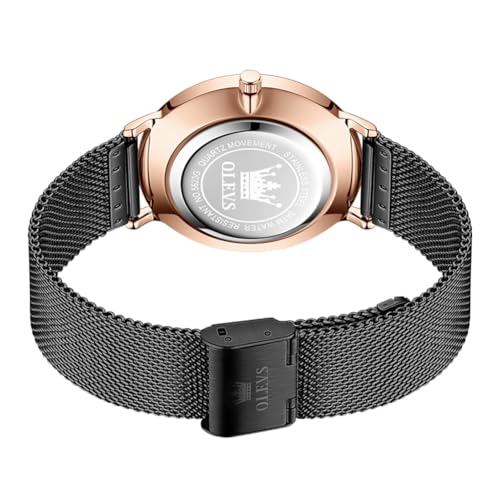 Image of OLEVS Mens Gold Watches Analog Quartz Business Dress Watch Day Date Stainless Steel Classic Luxury Luminous Waterproof Casual Male Wrist Watches