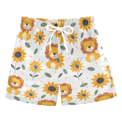 ALAZA Funny Honeybee Boys Quick Dry Beach Board Shorts Kids Swim Trunks Bathing Suit Swimsuit 3T Multicolor