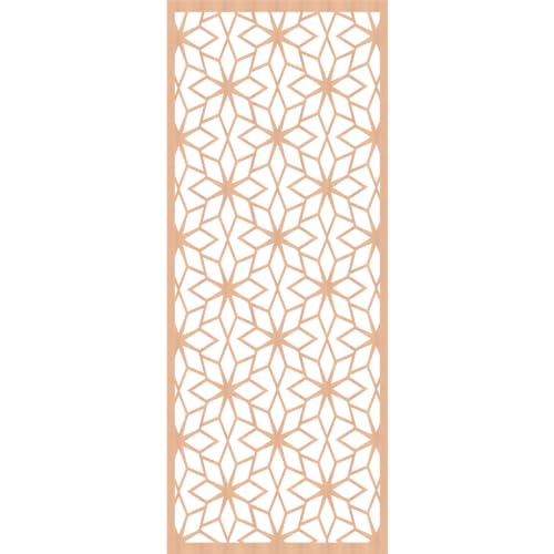 Image of Lake Decorative Pierced Fretwork Wood Wall Panels, 37 3 /8 inchW x 94 3 /8 inchH x 1 /4 inchT, Alder