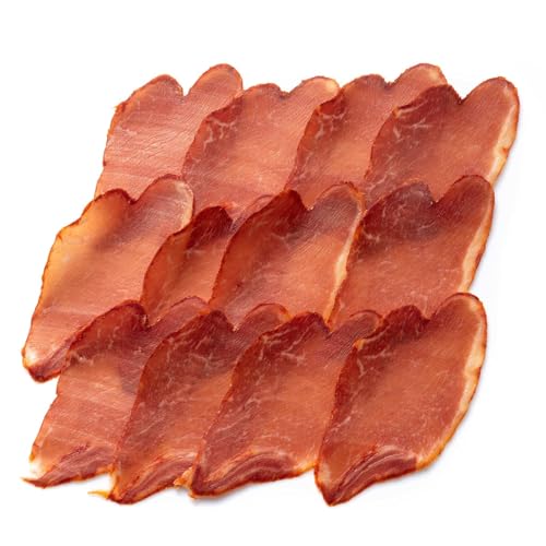 Casa Ortega - Lomo ibérique de porcs Cebo (50% race), en tranches (80 g) – Lomo ibérique séché à l’air, au goût doux et équilibré