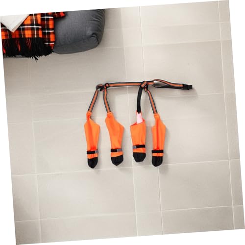 ifundom wasserdichte Hundestiefel für Kleine Hunde mit Rutschfester Sohle Pfotenschutz und Kompaktem Design für Outdoor-aktivitäten bei Regen