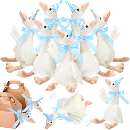 Halloscume 16 Set 11.8inch One Silly Goose Stuffed Animal, Cute, Blue