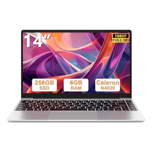 PC Portatile 14 Pollici Computer Portatile Win 11 256 GB ROM Celeron N4020 2.4G+5G WiFi upto 2.8 GHz Supporta l'espansione SSD 1TB 4.2 USB HDMI Tastiera Italiana Membrana Mouse Senza Fili-Argento