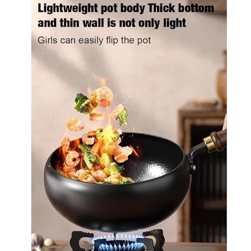 Poêle à frire en fer forgé pour cuisine maison
