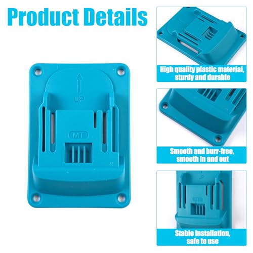 4 Stück Wandhalterung Werkzeughalter für Makita 18v Elektrowerkzeug, 11,4x8,1cm Bohrerhalter für Elektrowerkzeuge mit 16 Schrauben, Werkzeughalter für die Wand für Werkstatt Garage Maschine Verwenden