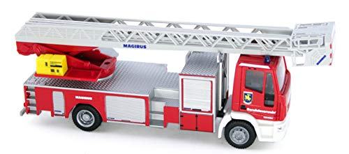 Preisvergleich Produktbild Rietze 68579 - Magirus DLK Feuerwehr Schwerin - 1:87
