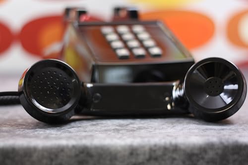 Opis Technology PushMeFon Mobile 4G Retro Tischhandy - GSM Tischtelefon mit 4G Technologie in Schwarz