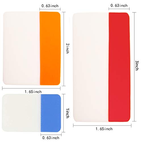 Kicnic File Index Tabs 1 Inch, 2 Inch, 3 Inch Sticky Flags 480 Pieces, Colored Page Markers Self Adhesive, Writable Note Tabs For Binders, Books, Paper, Notebooks, Filing, Folders [3 Sizes, 24 Sets] #TOP2