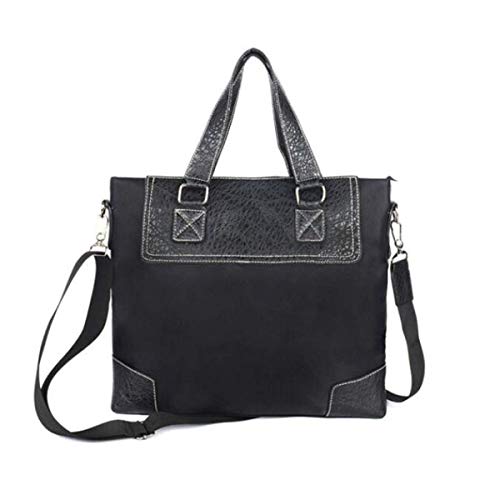 GYC Maletín de Gran Capacidad para Hombres de Negocios, Bolso Diagonal para Hombres, Negro, Adecuado para Viajes, tamaño: 40 * 7 * 32 cm