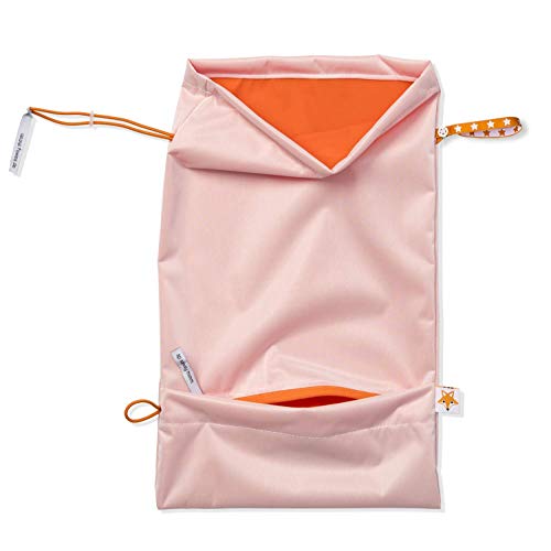 Foxy Baby® Wetbags - Windelbeutel, selbstentleerende Windeltasche mit Auslaufschutz (Orange) Cover