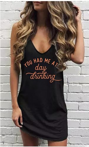 Image of CHUNTIANRAN Mini Dress for Women Swimsuit Coverup Beach Hawaiian Tank Dress | Country Concert Outifts for Women Summer Dress Vacation Outfits
