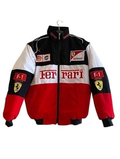 EXOTIX Red & White Racing Jacket Modern Design | Adjustable & Comfortable Zip-Up Printed Jacket | For Men's Party and Dail... - Review, Price and Buying Guide