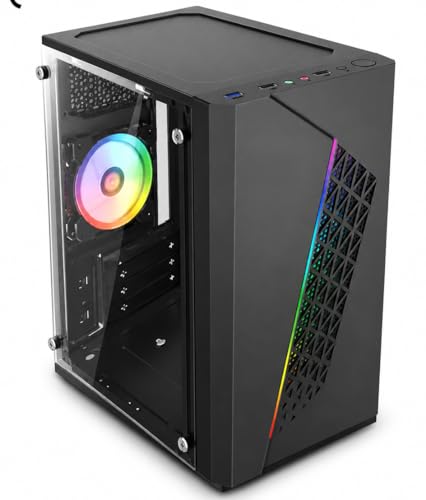 Image of RK-Gaming Desktop PC | Core i7-3770 3rd Gen | 16 GB DDR3 RAM | 512GB M.2 SSD | HDMI | USB 3.0 | Wi-Fi | RGB Cabinet | Windows 11 | Office Ready