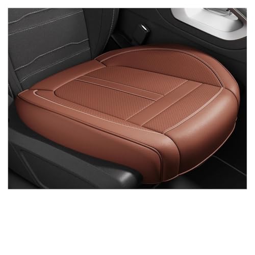 Coussin de siège avant de voiture en cuir PU marron et étanche