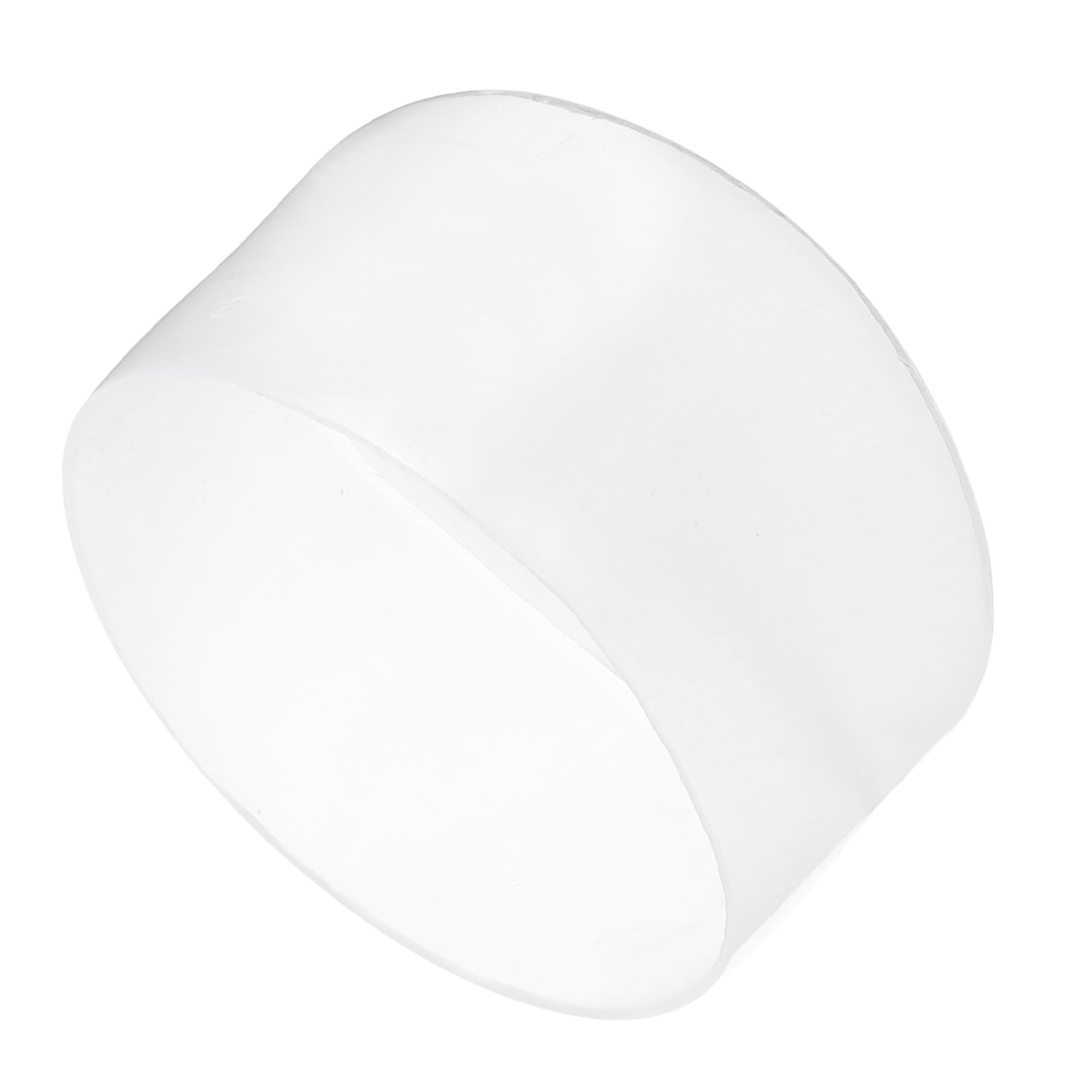 Embouts Emboitant Caoutchouc Ronds Blanc Pour Tube Métal / Ou Section