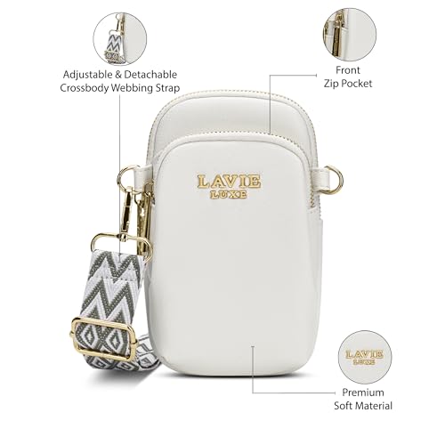 Image of Lavie Luxe Women's Mobile Vertical26 2-Compartment Crossbody Sling Bag | Ladies Purse Handbag | Gift for Women