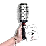 Cricket Technique Thermal Hair Brush #390 2” for Curling, and Styling – Heat-Retaining Barrel with Anti-Static Tourmaline Bristles, Round Thermal Brush, Ideal for All Hair Types