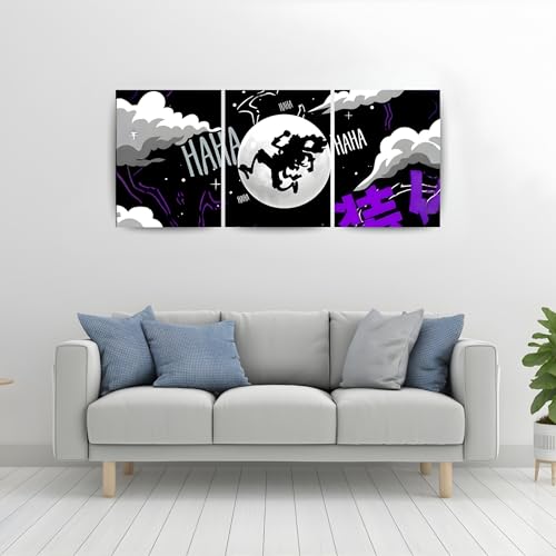 Image of ADRAIL STORE One Piece Anime Manga Poster, luffy Character Design Wall Poster 3 Panal - A4 Size, 300 GSM, Wall Decor Posters Wall Art For Bedroom, Living room, Office, Dining Room,No Frame (Luffy-2)