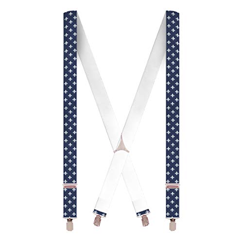 Bretelles fleur de lys chic et ajustables pour costume de mariage