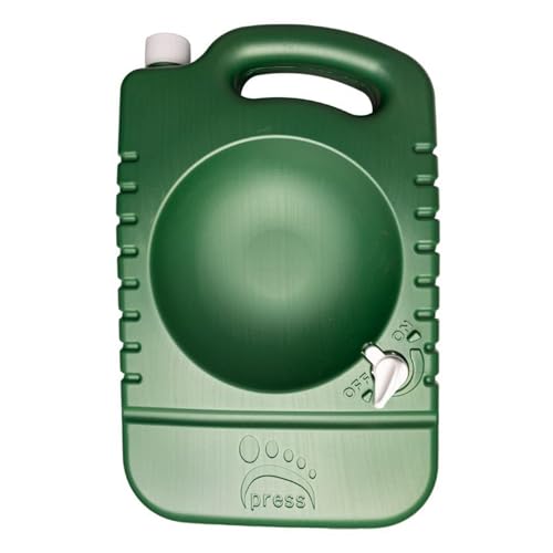 Porta-Bowl Ciotola da viaggio e bottiglia d'acqua per cani, 4 litri, ciotola portatile per cani con manico, robusto distributore d'acqua per cani, accessori da campeggio per cani compatti e forniture