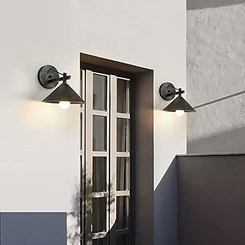 Lámpara de pared exterior aplique bronce sutil y oro WQHPLMD para fachada 3