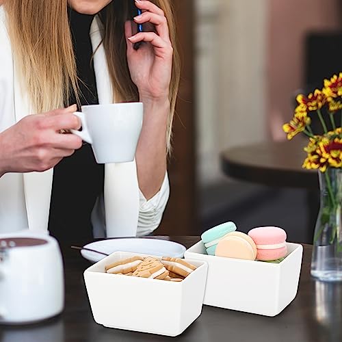 ELLDOO Set of 4 Sugar Packet Holder, 5 Oz Ceramic Sugar Bowl for Restaurant, Tea Bag Organizer Sweetener Packets Storage, Small Condiments Packet Holder Sugar Caddy Dispenser for Countertop Coffee Bar - Thumbnail 7