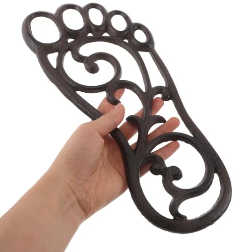 Tapis de porte fonte extérieur pour pelouse : pierre de marche robuste et résistante