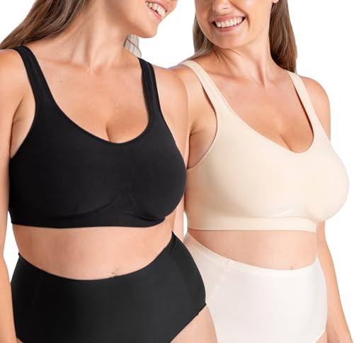 Image of SHAPERMINT Bralettes for Women with Support - Adjustable Wireless Support Bra, Full Coverage No Underwire Seamless Bra