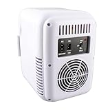 Fdit Portable Mini Fridge, 50W Monocrystalline Solar Panel DC18V Solar Powered Refrigerator with Battery Box Connector Cable for Camping