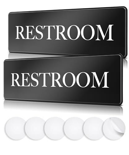 Panneaux de salle de bain lot de 2 pour éviter la confusion des portes au travail et à la maison